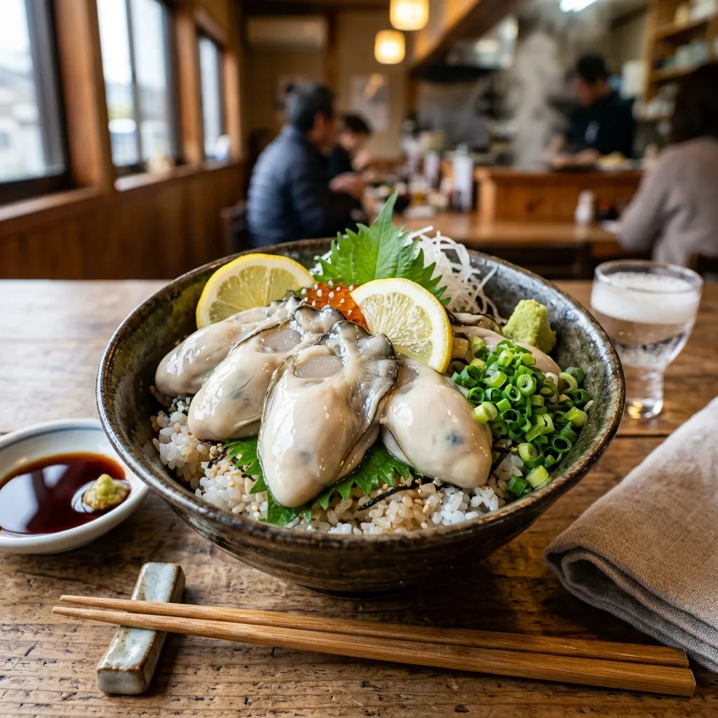 日本海産 岩牡蠣の海鮮丼