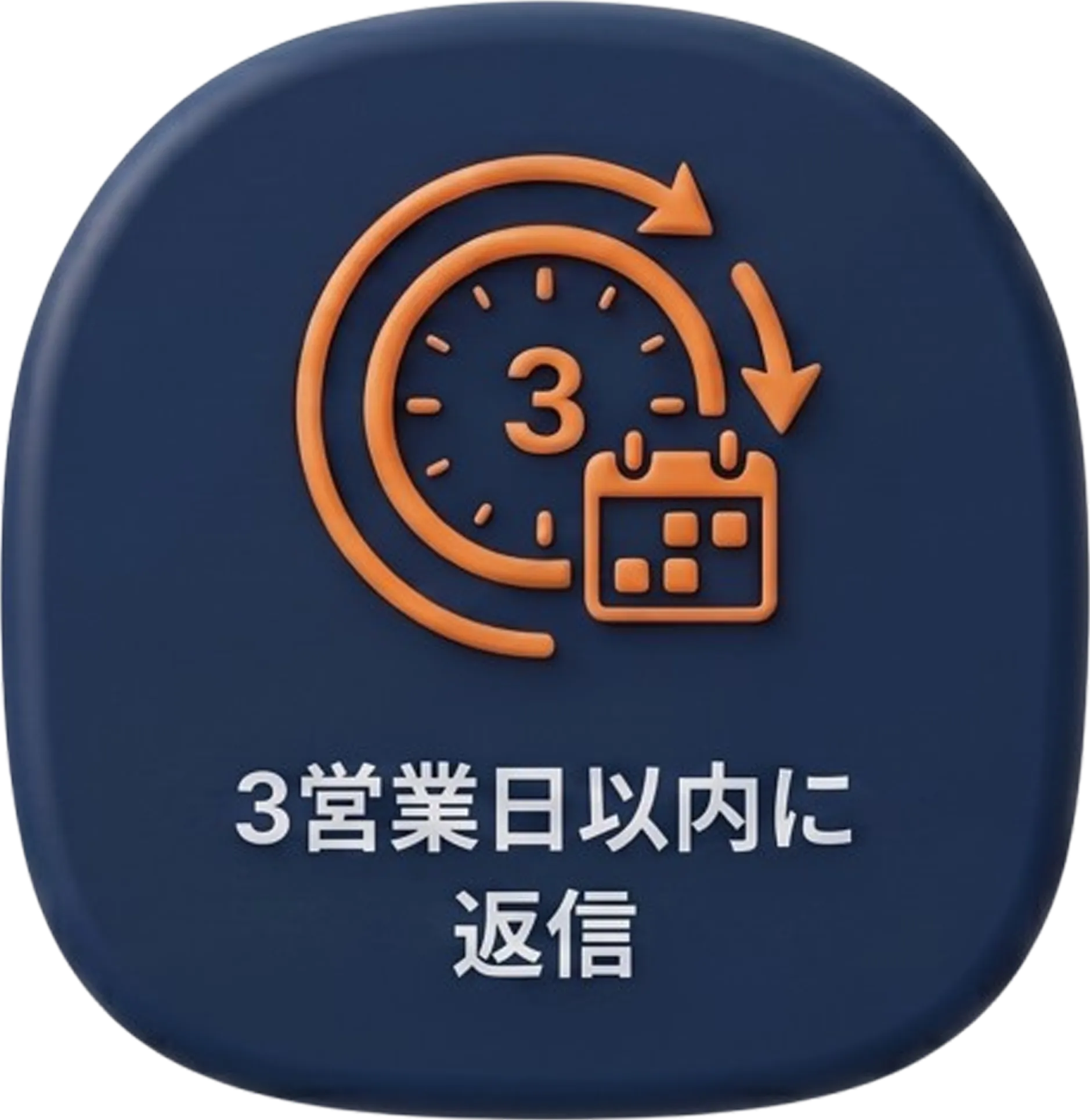 3営業日以内に返信